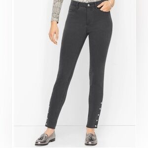 TALBOTS Jeggings | Size 6 | Slate Wash | High Rise Ankle Skinny Snap Hem Detail
